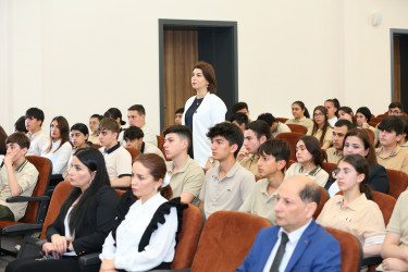 Binəqədi rayonu 335 nömrəli tam orta məktəbdə "Narkotiksiz gələcək naminə” mövzusunda görüş keçirildi