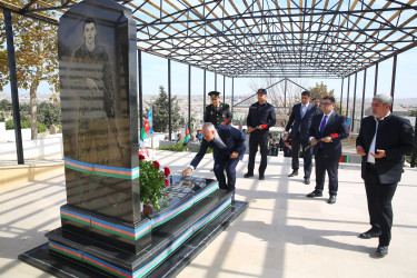 27 Sentyabr - “Anım Günü” ilə əlaqədar ölkəmizin hər yerində olduğu kimi Binəqədi rayonunda da şəhidlərimizin əziz xatirəsi böyük ehtiramla yad edildi