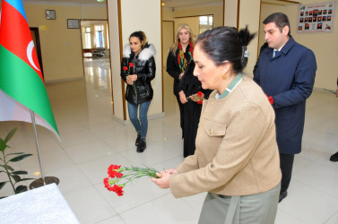 Binəqədi rayonu 135 nömrəli tam orta məktəbdə 8 Noyabr - Zəfər gününə həsr edilmiş “Qəhrəmanların izi ilə” adlı tədbir keçirildi