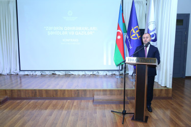 "İdrak” liseyində "Konstutsiya və Suverenlik ili" çərçivəsində “ 8 Noyabr-Zəfər Gününün beşinci ildönümünə həsr olunmuş "Zəfərin qəhrəmanları: şəhidlər və qazilər" adlı tədbir təşkil olundu