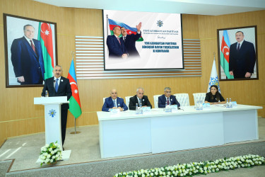 Yeni Azərbaycan Partiyası Binəqədi rayon təşkilatının XI konfransı keçirildi