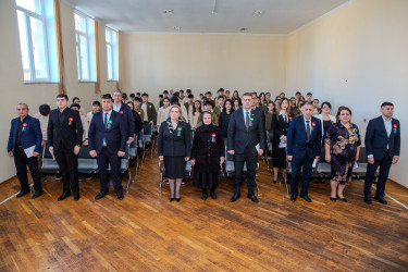 Binəqədi rayonu İlqar Məmmədov adına 298 № li tam orta məktəbdə şəhidin 52-ci ildönümü münasibətilə “Əbədiyaşar qəhrəman” adlı tədbir keçirildi