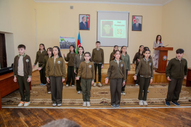 Binəqədi rayonu İlqar Məmmədov adına 298 № li tam orta məktəbdə şəhidin 52-ci ildönümü münasibətilə “Əbədiyaşar qəhrəman” adlı tədbir keçirildi