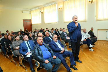02 may 2025-ci il tarixində Binəqədi Rayon İcra Hakimiyyətinin başçısı Elxan Allahverdiyevin 8-ci mikrorayon sakinləri ilə səyyar qəbulu keçirildi