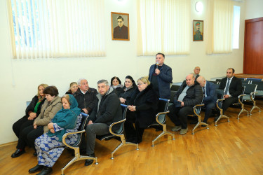 18 dekabr 2025-ci il tarixində Binəqədi Rayon İcra Hakimiyyətinin başçısı Elxan Allahverdiyevin 9-cu mikrorayon sakinləri ilə səyyar qəbulu keçirildi