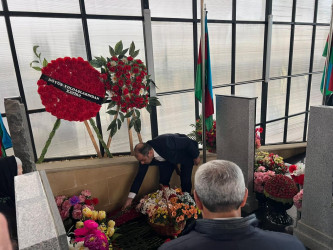 Şəhid Mustafayev Nicat Bəkir oğlunun anım günü ilə əlaqədar məzarı ziyarət olundu