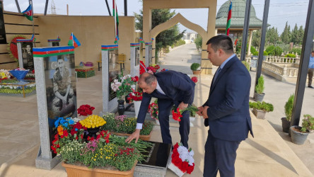 Şəhid Paşayev Samir Adişirin oğlunun anım günü ilə əlaqədar məzarı ziyarət olundu