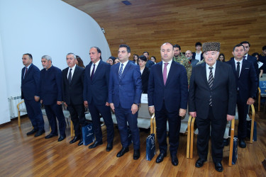 "İdrak” liseyində "Konstutsiya və Suverenlik ili" çərçivəsində “ 8 Noyabr-Zəfər Gününün beşinci ildönümünə həsr olunmuş "Zəfərin qəhrəmanları: şəhidlər və qazilər" adlı tədbir təşkil olundu