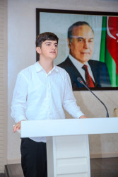 Xalqımızın ümumilli lideri Heydər Əliyevin əziz xatirəsinə həsr olunmuş “Heydər Əliyev və Azərbaycan tarixi” adlı referat-yazı müsabiqəsinin  rayon turunun qalibləri ilə görüş keçirildi