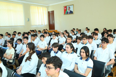 Binəqədi rayonu 246 nömrəli məktəb-liseydə "Narkotiksiz gələcək naminə” mövzusunda görüş keçirildi