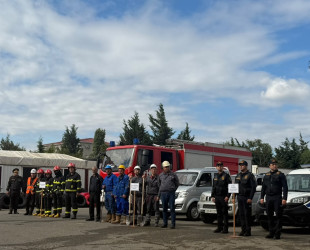 Binəqədi rayonunda mülki müdafiə dəstələri ilə xəbərdarlıq və toplanış məşqi keçirilib