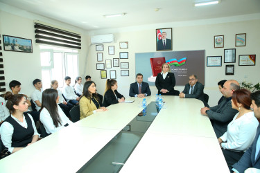 Bakı Turizm Peşə Məktəbində "Konstitusiya Dövlətimizin Milli Sərvətidir" adlı tədbir keçirildi