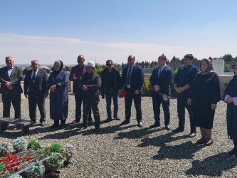 Şəhid İbrahimov Məhərrəm Əli oğlunun doğum günü ilə əlaqədar məzarı ziyarət olundu