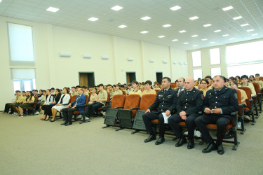 Binəqədi rayonu 335 nömrəli tam orta məktəbdə "Narkotiksiz gələcək naminə” mövzusunda görüş keçirildi