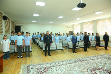 Binəqədi Rayon İcra Hakimiyyəti və  Binəqədi Rayon Polis İdarəsinin birgə təşkilatçılığı ilə H.Hüseynov adına 83 №-li məktəb-liseydə "Narkotiksiz gələcək naminə!” mövzusunda tədbir keçirildi