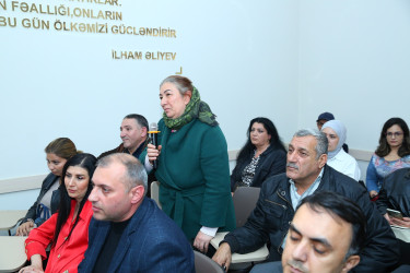 04 noyabr 2025-ci il tarixində Binəqədi Rayon İcra Hakimiyyətinin başçısı Elxan Allahverdiyevin 7-ci mikrorayon sakinləri ilə səyyar qəbulu keçirildi