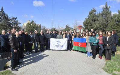 Binəqədidə “Şəhərsalma və Memarlıq İli” ili çərçivəsində ağacəkmə aksiyası keçirildi