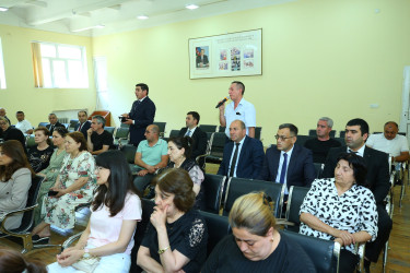 23 iyun 2026-cı il tarixində Binəqədi Rayon İcra Hakimiyyətinin başçısı Elxan Allahverdiyevin 9-cu mikroayon sakinləri ilə səyyar qəbulu keçirildi