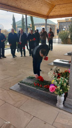 Şəhid Mustafayev Elnur Nəcəf oğlunun doğum günü ilə əlaqədar məzarı ziyarət olundu