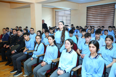 Binəqədi rayonu 314 № li tam orta məktəbdə "Narkotiksiz gələcək naminə” mövzusunda maarifləndirici görüş keçirildi