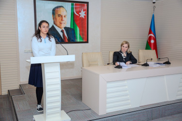 Xalqımızın ümumilli lideri Heydər Əliyevin əziz xatirəsinə həsr olunmuş “Heydər Əliyev və Azərbaycan tarixi” adlı referat-yazı müsabiqəsinin  rayon turunun qalibləri ilə görüş keçirildi