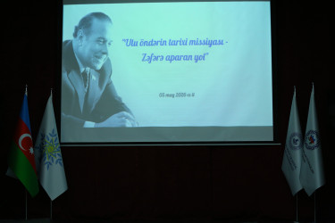 YAP Binəqədi rayon təşkilatı Ümummilli lider Heydər Əliyevin anadan olmasının 103-cü ildönümünə həsr olunmuş “Ulu öndərin tarixi missiyası – zəfərə aparan yol” adlı tədbir keçirdi