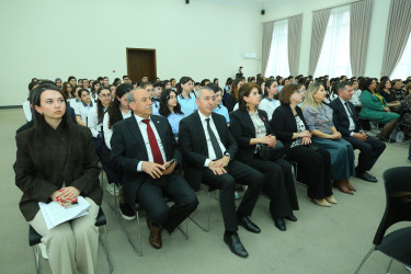 “Şəhərsalma və Memarlıq İli” çərçivəsində xalqımızın ümmumilli lideri Heydər Əliyevin əziz xatirəsinə həsr olunmuş “Heydər Əliyev və Azərbaycan tarixi” mövzusunda elmi-praktik konfransın rayon mərhələsi keçirildi