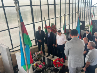 Şəhid Bayramov Ruslan Telman oğlunun anım günü ilə əlaqədar məzarı ziyarət olundu