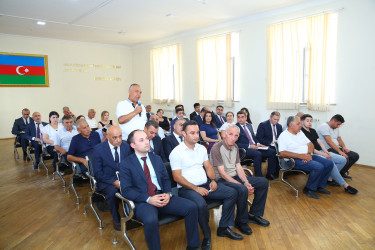 24 iyul 2025-ci il tarixində Binəqədi Rayon İcra Hakimiyyətinin başçısı Elxan Allahverdiyevin M.Ə.Rəsulzadə qəsəbəsinin sakinləri ilə səyyar qəbulu keçirildi