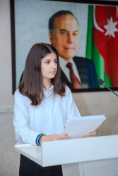 Xalqımızın ümumilli lideri Heydər Əliyevin əziz xatirəsinə həsr olunmuş “Heydər Əliyev və Azərbaycan tarixi” adlı referat-yazı müsabiqəsinin  rayon turunun qalibləri ilə görüş keçirildi