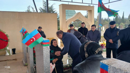 Şəhid Məmmədli Murad Teymurşah oğlunun şəhadətinin ildönümü ilə əlaqədar məzarı ziyarət olundu