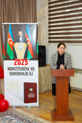 Binəqədi rayonu 83 nömrəli məktəb-liseyin birgə təşkilatçılığı ilə "Konstitusiya və Suverenlik ili"nə həsr edilmiş "Suverenliyimiz-Müstəqilliyimizin zirvəsi" adlı tədbir keçirildi