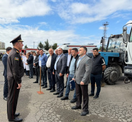 Binəqədi rayonunda mülki müdafiə dəstələri ilə xəbərdarlıq və toplanış məşqi keçirilib