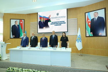 Yeni Azərbaycan Partiyası Binəqədi rayon təşkilatının XI konfransı keçirildi