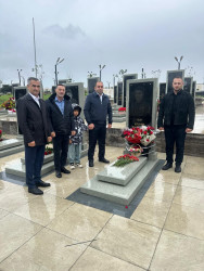 Şəhid Sadıqlı İbrahim Şahin oğlunun doğum günü ilə əlaqədar məzarı ziyarət olundu