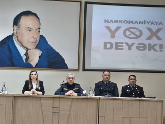 Binəqədi rayonu 276 №-li tam orta məktəbdə "Narkotiksiz gələcək naminə!” mövzusunda tədbir keçirildi.