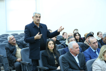 08 yanvar 2026-cı il tarixində Binəqədi Rayon İcra Hakimiyyətinin başçısı Elxan Allahverdiyevin Xocəsən qəsəbə sakinləri ilə səyyar qəbulu keçirildi