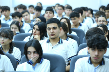 Binəqədi rayonu 313 № li tam orta məktəbdə "Narkotiksiz gələcək naminə” mövzusunda maarifləndirici görüş keçirildi