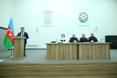 Binəqədi rayonu 313 № li tam orta məktəbdə "Narkotiksiz gələcək naminə” mövzusunda maarifləndirici görüş keçirildi