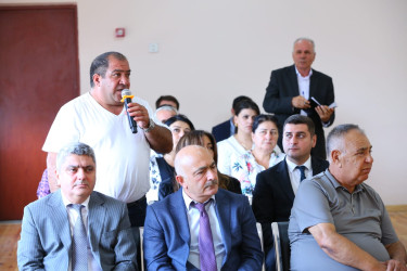 04 sentyabr 2025-ci il tarixində Binəqədi Rayon İcra Hakimiyyətinin başçısı Elxan Allahverdiyevin M.Ə.Rəsulzadə qəsəbə sakinləri ilə səyyar qəbulu keçirildi