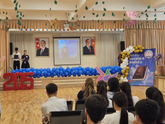 Binəqədi rayonu 205 nömrəli tam orta məktəbin birgə təşkilatçılığı ilə "Konstitusiya və Suverenlik İli”nə həsr olunmuş “Bəşəriyyətin Zəfəri” adlı tədbir keçirildi