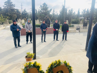 Şəhid Hacıyev Toğrul Rüfət oğlunun doğum günü ilə əlaqədar məzarı ziyarət olundu