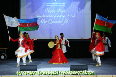 Yeni Azərbaycan Partiyası Binəqədi rayon təşkilatının yaradılmasının 33-cü ildönümünə və 8 Mart Beynəlxalq Qadınlar Gününə  həsr olunmuş tədbir keçirildi