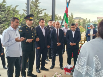 Şəhid Həsənov Nurlan Nadir oğlunun anım günü ilə əlaqədar məzarı ziyarət olundu