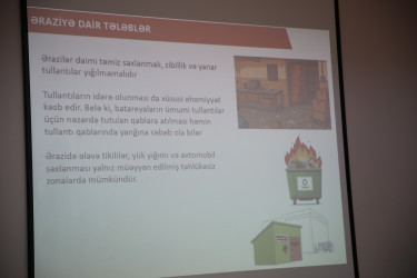 Müəssisə və təşkilatlar üçün istehlakçıların hüquqlarının müdafiəsi, ticarət ictimai iaşə, məişət və digər növ xidmət qaydaları, insan sağlamlığı və təhlükəsizliyi sahəsində maarifləndirmə tədbiri keçirildi