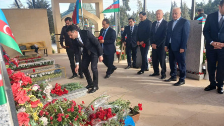 Şəhid Bağırov Elçin Yunus oğlunun şəhadətinin ildönümü ilə əlaqədar məzarı ziyarət olundu