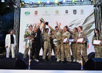 Milli Qurtuluş Gününə həsr olunmuş XXIX “Şahin” hərbi-idman oyununun final mərhələsində birinciliyi Binəqədi rayonu qazandı
