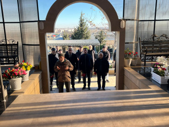Şəhid Cavadov Ələsgər Elxan oğlunun məzarı ziyarət olundu