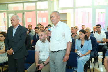 19 iyun 2025-ci il tarixində Binəqədi Rayon İcra Hakimiyyətinin başçısı Elxan Allahverdiyevin Xocəsən qəsəbəsinin sakinləri ilə səyyar qəbulu keçirildi