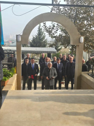 Şəhid İbrahimov İbrahim Abdulla oğlunun şəhadətinin ildönümü ilə əlaqədar məzarı ziyarət olundu